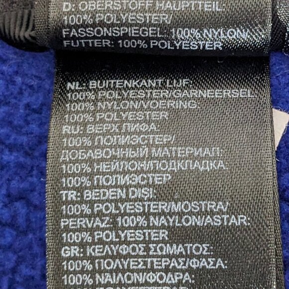 THE NORTH FACE Sweatshirt Coat Fleece Full Zip Jacket Size Medium Purple/Blue - Picture 10 of 10